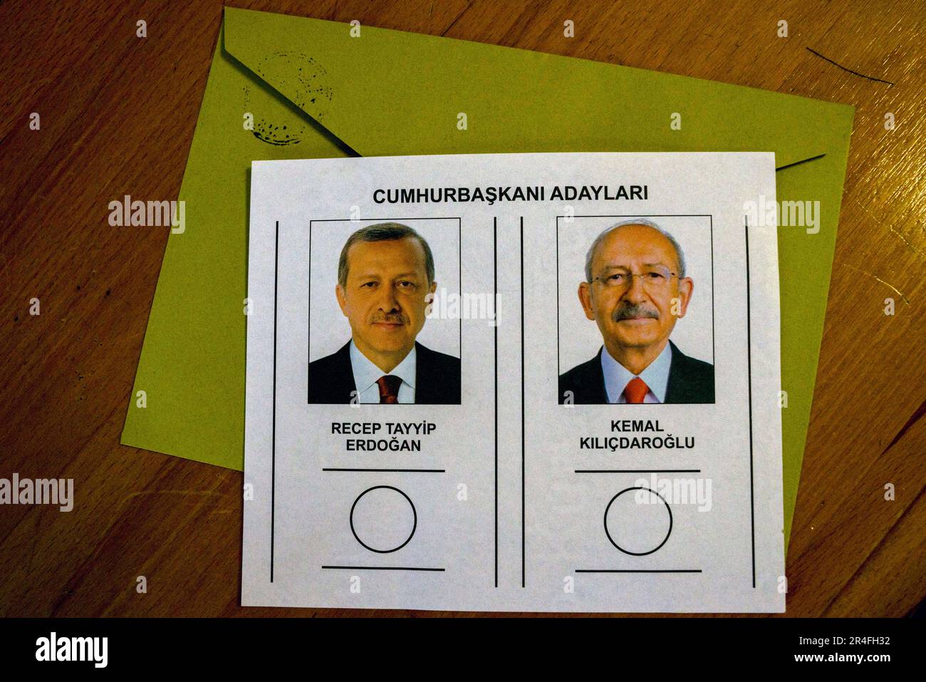 May 28, 2023, Istanbul, Istanbul, Turkey: Turkey goes to the polls again after 2 weeks. Turkey presidential runoff election will be held today. 64 million voters in Turkey will choose between the Candidate of the People's Alliance, Recep Tayyip Erdogan and the Candidate of the Nation's Alliance, Kemal Kilicdaroglu. At the end of the first round, the People's Alliance candidate Erdogan's vote rate was 49.52 percent. Nation Alliance candidate Kilicdaroglu reached 44.88 percent. Voting started at 08:00 in Turkey. The polls will close at 17:00 and the counting of votesÂ willÂ begin. (Credit Image: Stock Photo