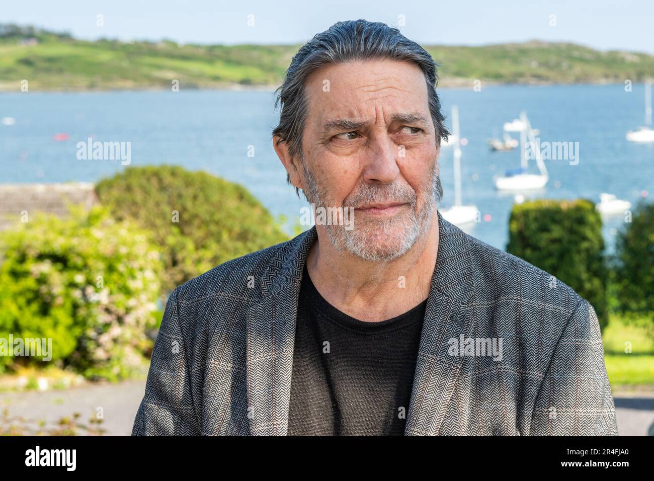 Schull, West Cork, Ireland. 27th May, 2023. Fastnet Film Festival  is taking place in Schull from 24th -28th May. At the festival on Saturday 27th May was actor Ciarán Hinds. Credit: AG News/Alamy Live News. Stock Photo