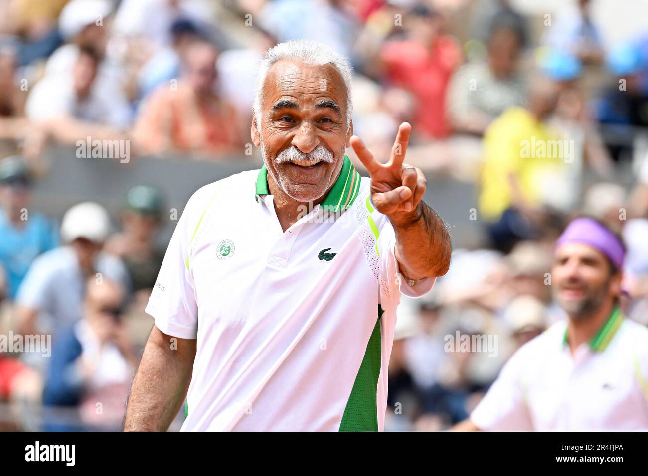 Mansour Bahrami during a "Trophee des Legendes" match during the French