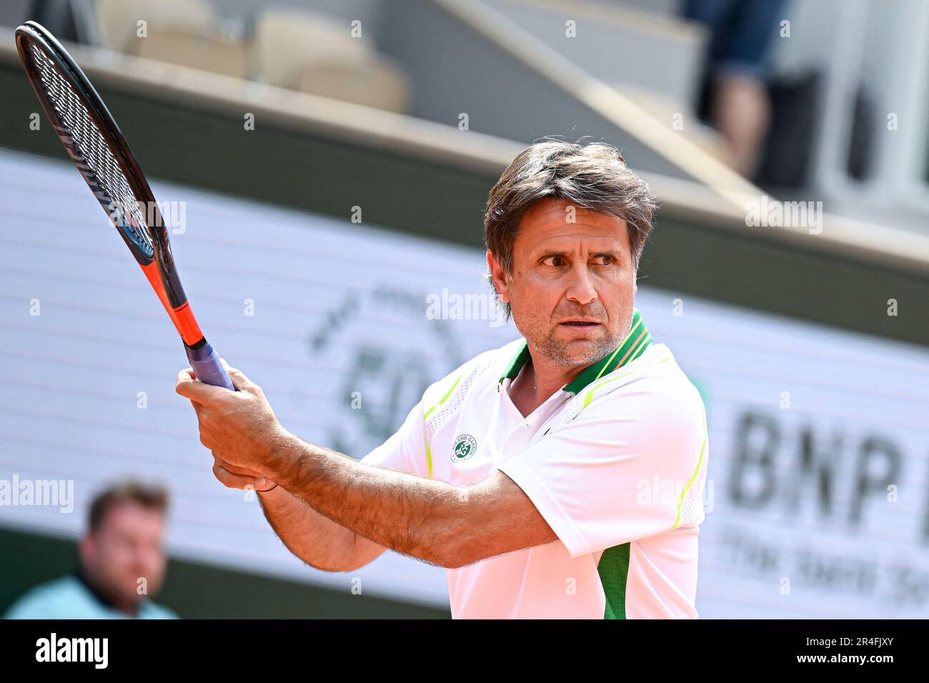 Paris, France. 27th May, 2023. Fabrice Santoro during a "Trophee des