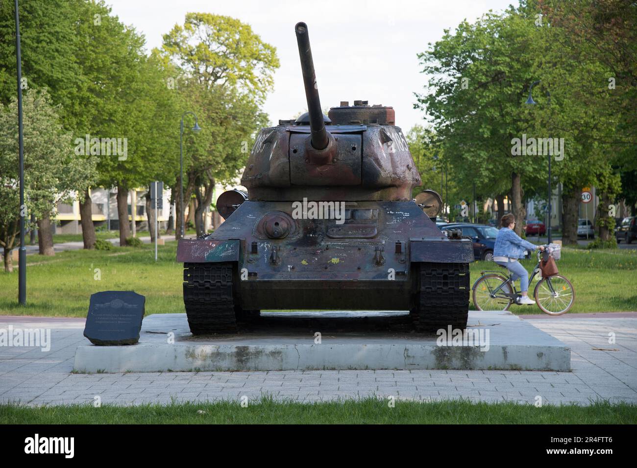 Russian tank T-34 85 in Braniewo, Poland © Wojciech Strozyk / Alamy Stock Photo Stock Photo