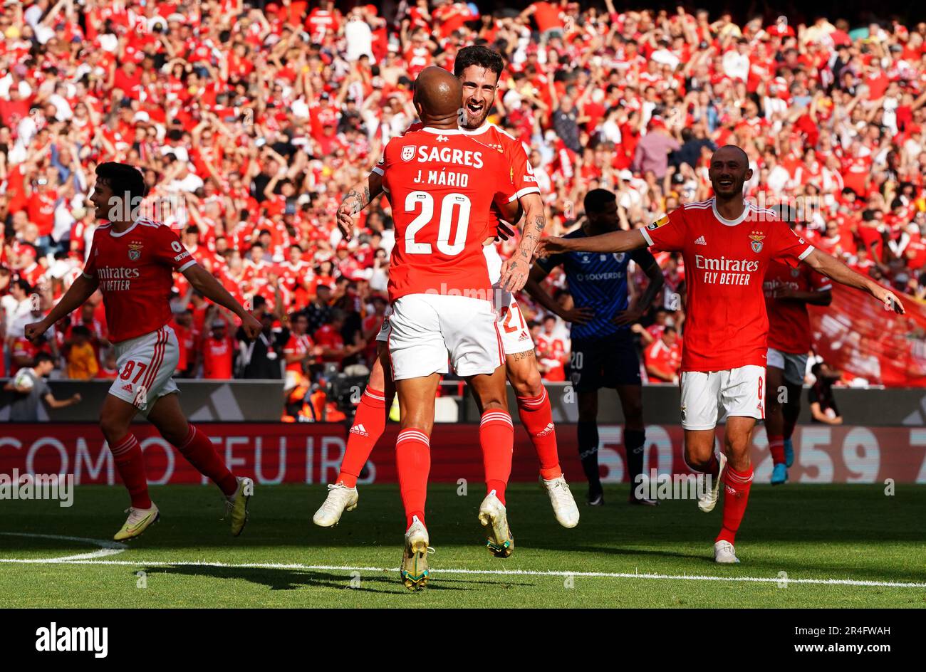 Lisboa, Portugal. 27th May, 2023. João Mário with the Liga