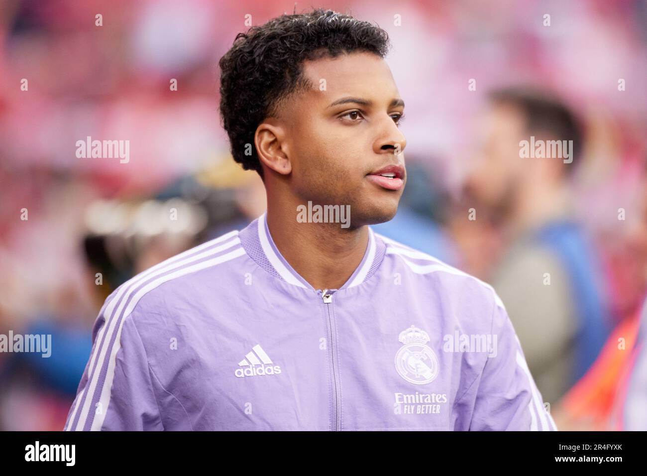 Seville, Spain. 27th May, 2023. Rodrygo of Real Madrid seen during the LaLiga Santander match between Sevilla FC and Real Madrid at Estadio Ramon Sanchez Pizjuan in Seville. (Photo Credit: Gonzales Photo/Alamy Live News Stock Photo