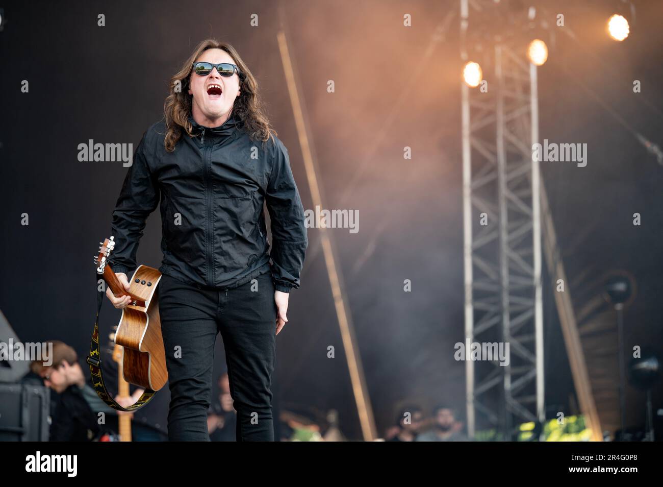 Warrington, UK. 27th May 2023. Jamie Webster performs on the main stage ...