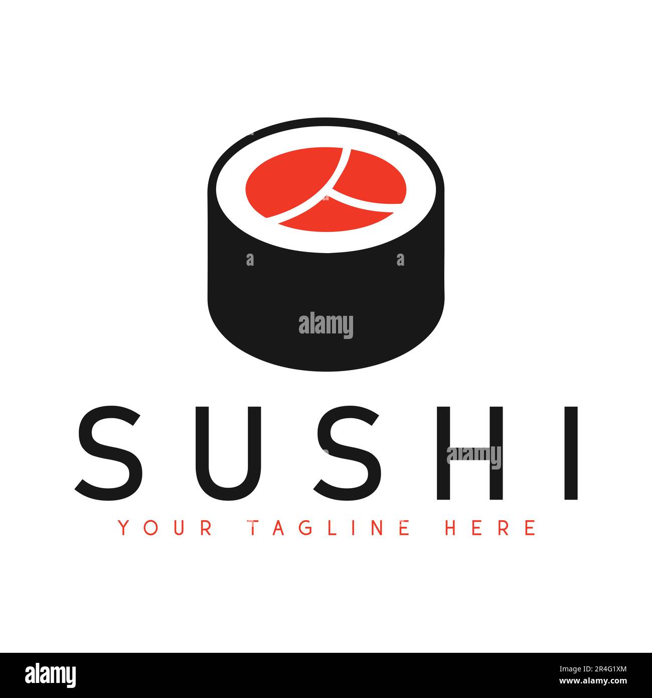 Sushi Logo Design Sea Food Logo Stock Vector