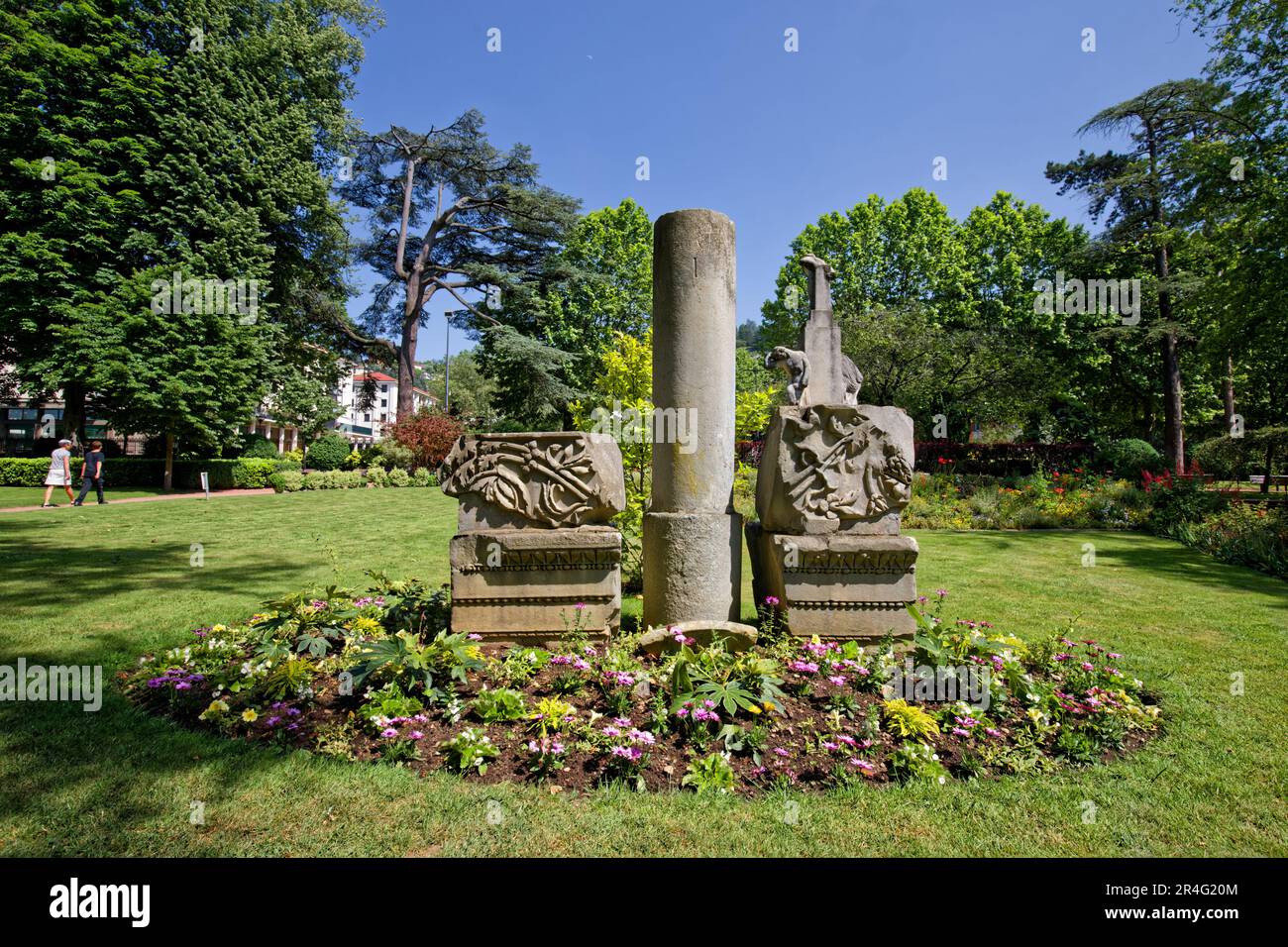 VIENNE, FRANCE, May 26, 2023 : Jardin de ville (City Garden) has many ...