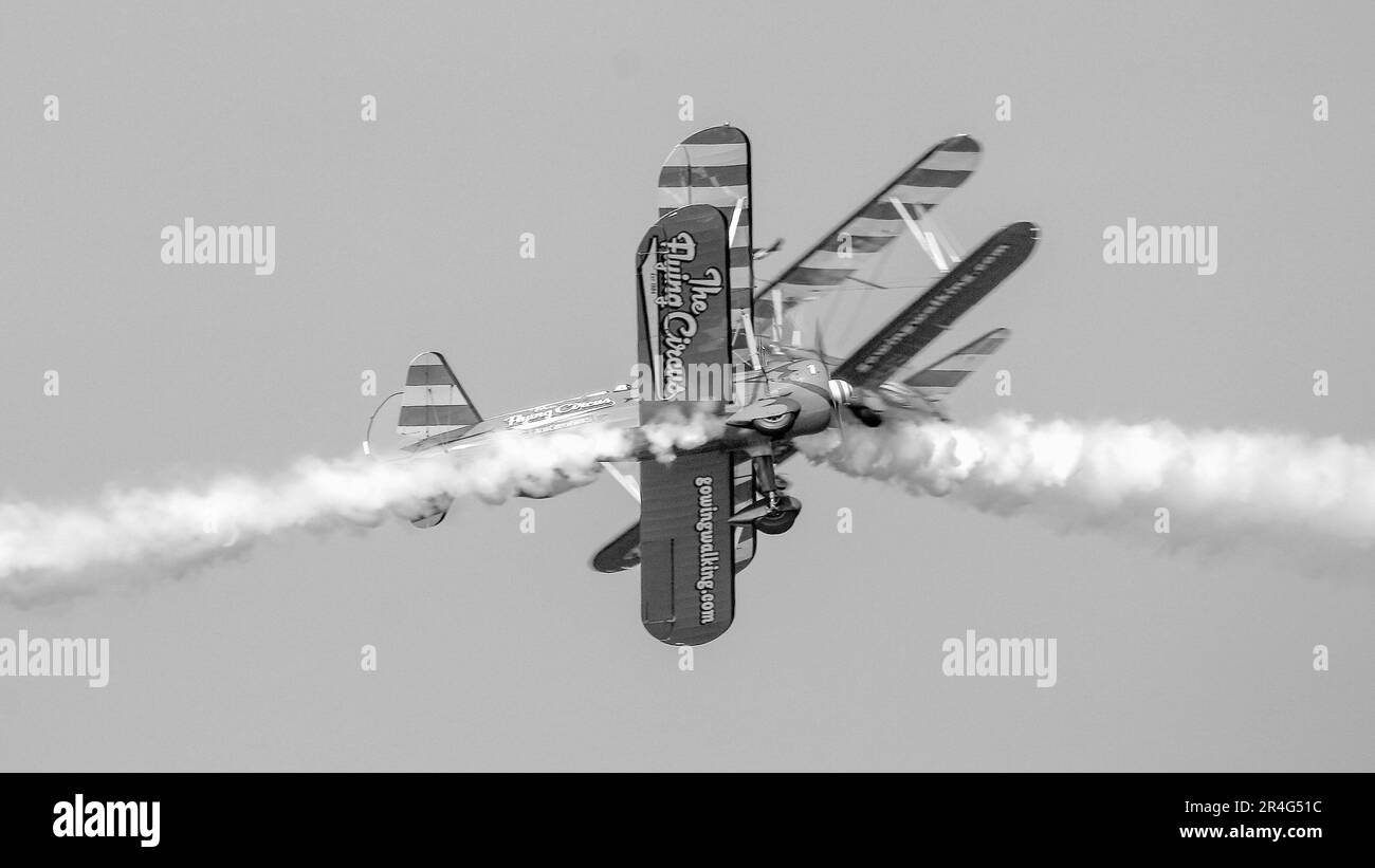 Bangor Sea Festival Wingwalkers Stock Photo Alamy