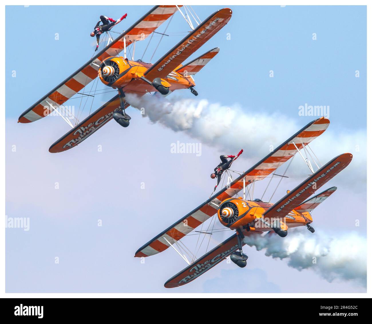 Bangor Sea Festival Wingwalkers Stock Photo Alamy