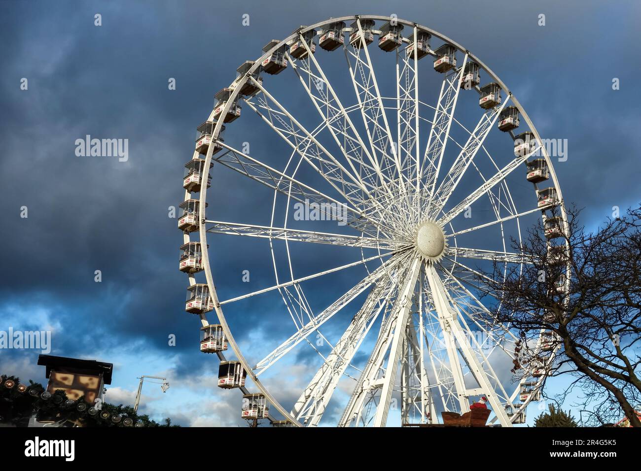 Ferris Wheel at Winter Wonderland Hyde Park Stock Photo