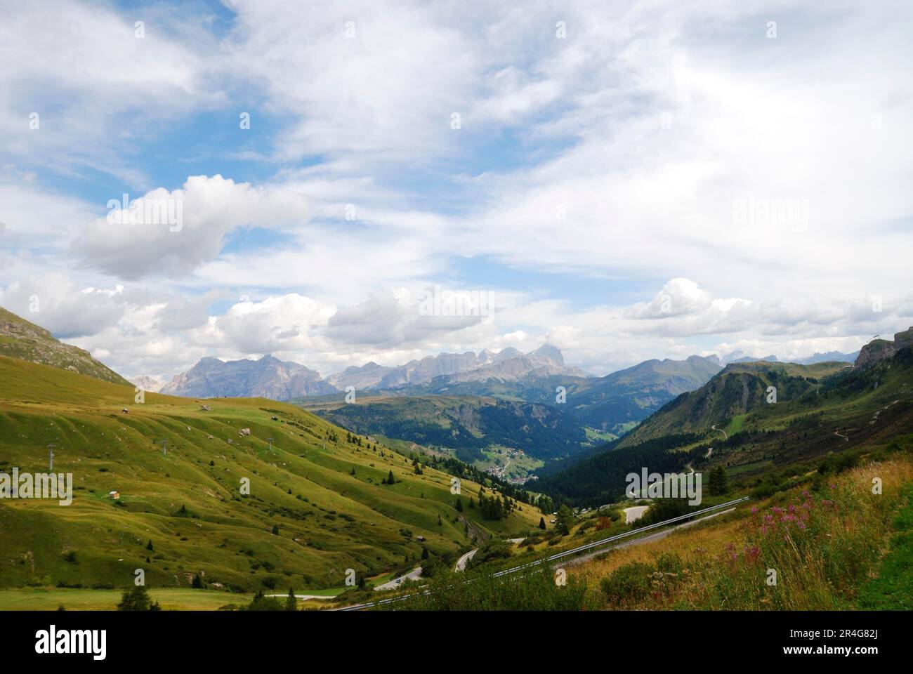 Mountain landscape in the Dolomites Italy Stock Photo - Alamy