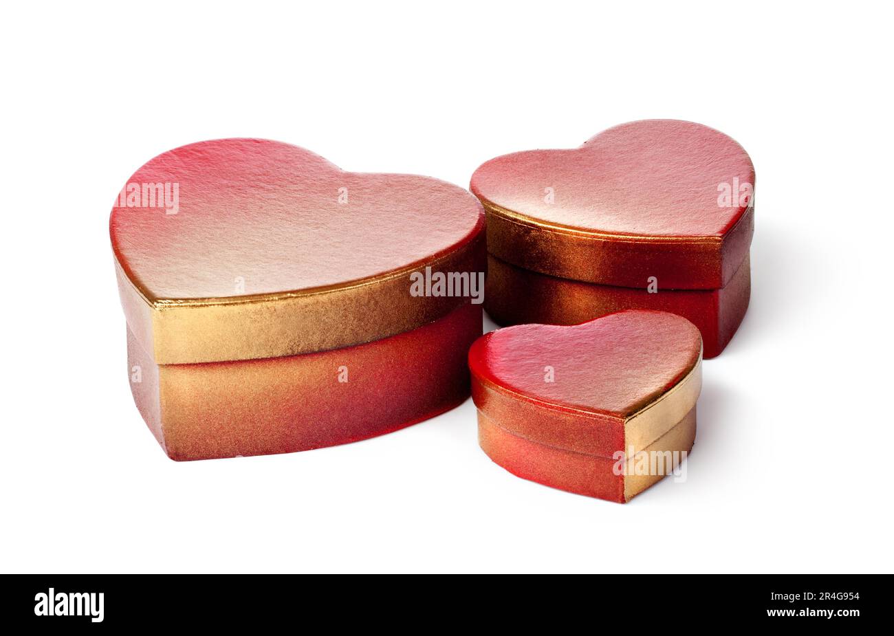 Red Gift Box on a white background Stock Photo - Alamy