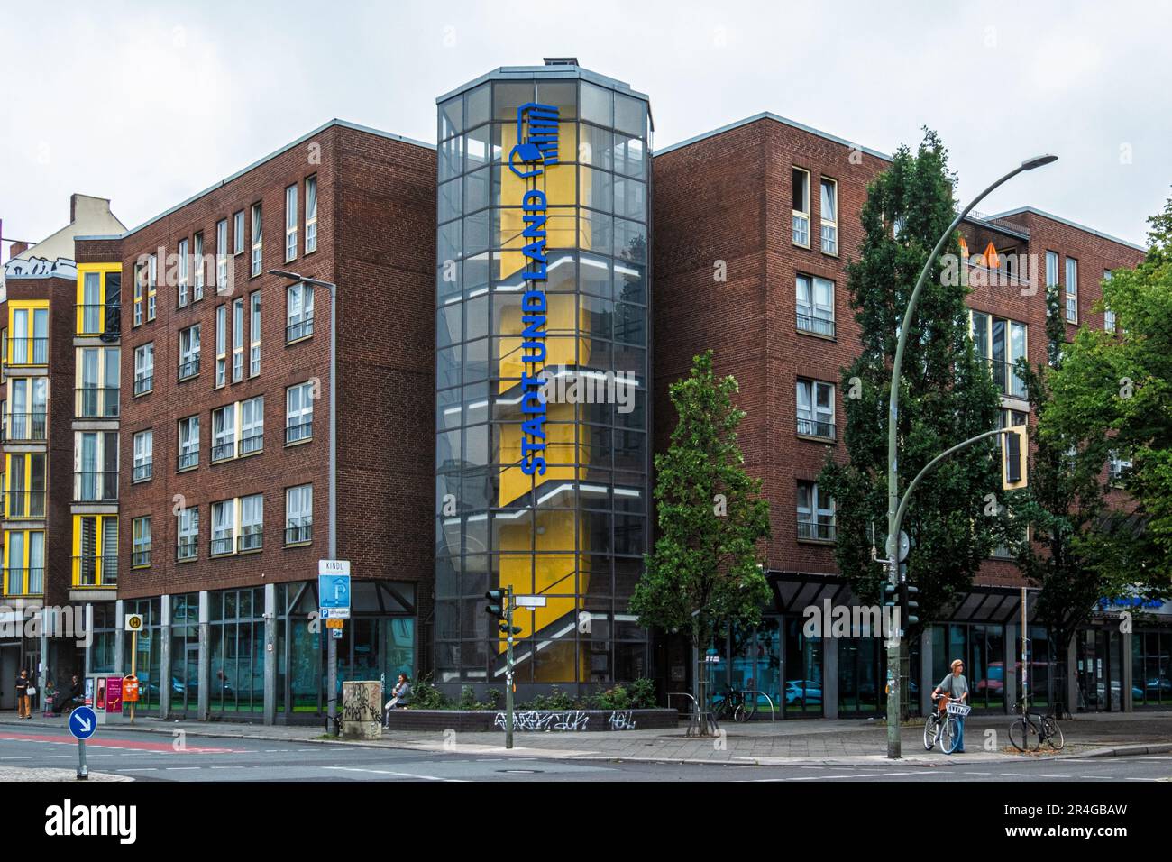 Stadt und Land Servicebüro, Hermannstrasse, Neukölln, Berlin, Germany Stock Photo