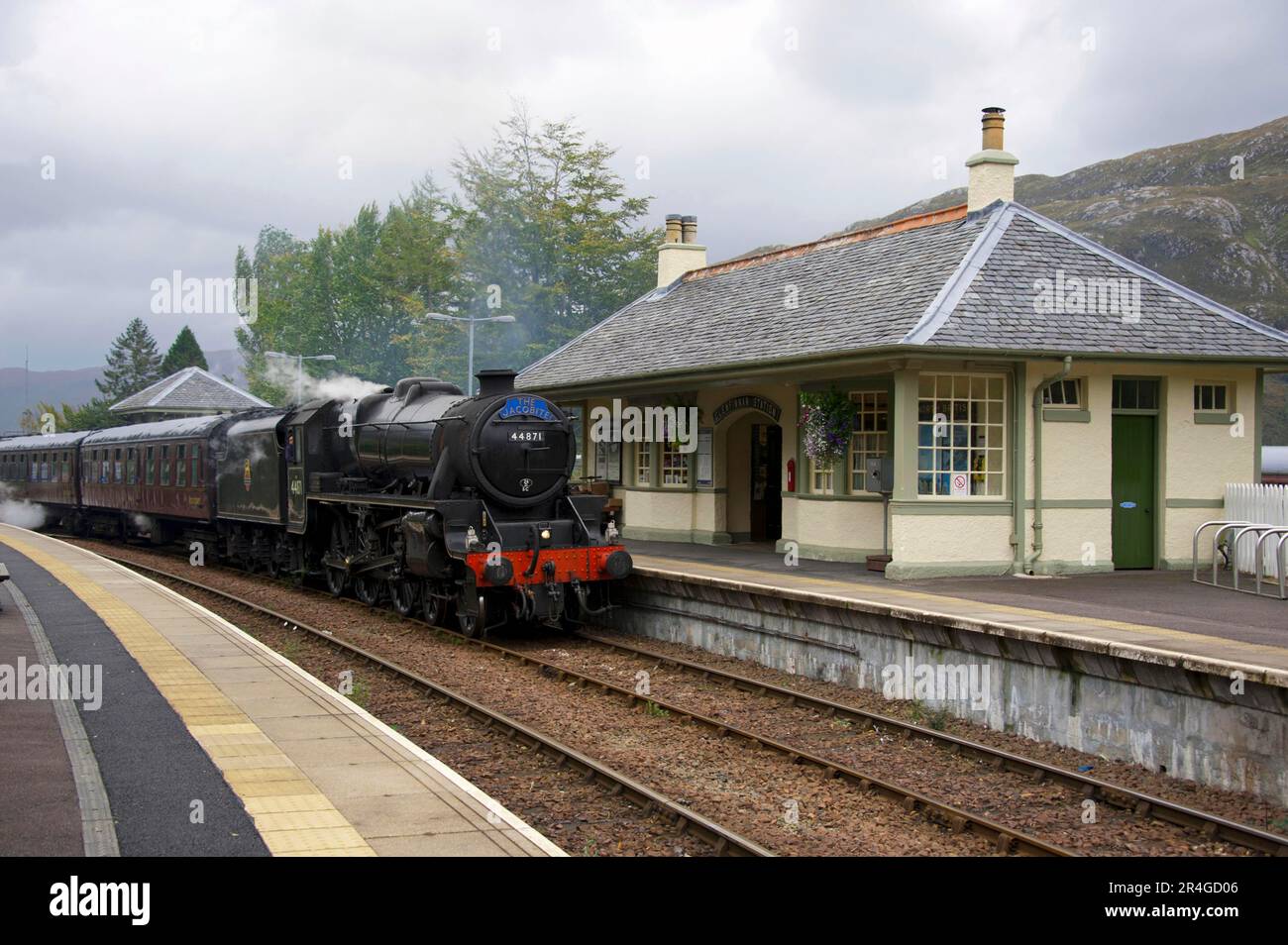 Steam Railway, Glenfinnan Station, Highland, Scotland, Museum Train