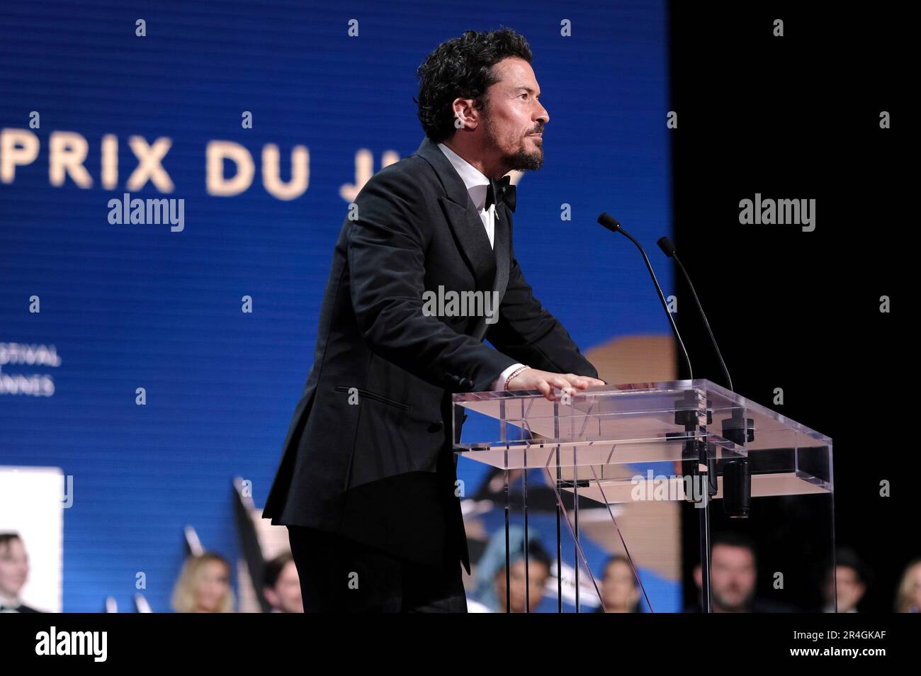 Orlando Bloom bei der Preisverleihung auf dem Festival de Cannes 2023 / 76. Internationale Filmfestspiele von Cannes am Palais des Festivals. Cannes, 27.05.2023 Stock Photo