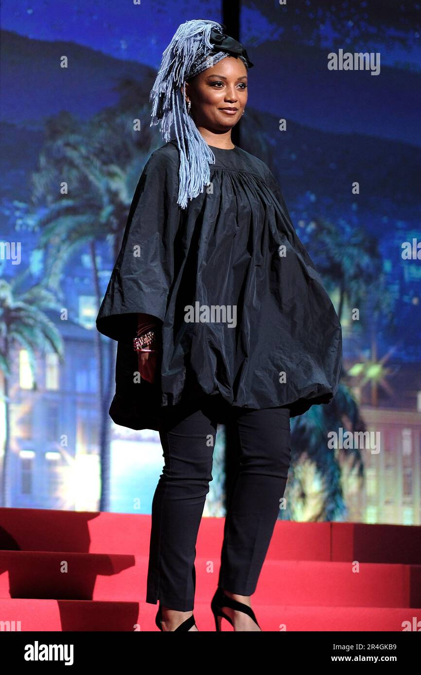 Rungano Nyoni bei der Preisverleihung auf dem Festival de Cannes 2023 / 76. Internationale Filmfestspiele von Cannes am Palais des Festivals. Cannes, 27.05.2023 Stock Photo
