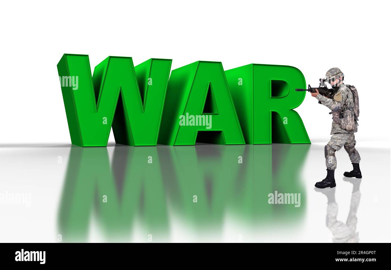 Combat helmet and rifle hi-res stock photography and images - Alamy