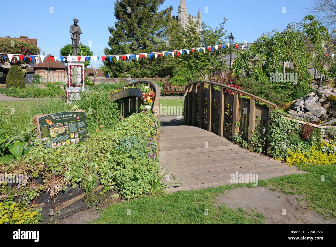 Memorial Gardens, Amersham, Buckinghamshire Stock Photo