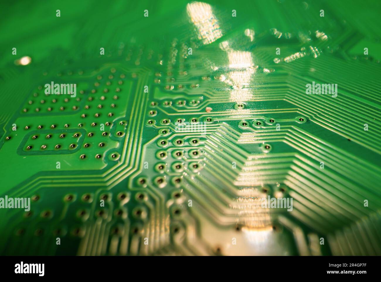 Electronic circuit board with semiconductors chip. Electronic
