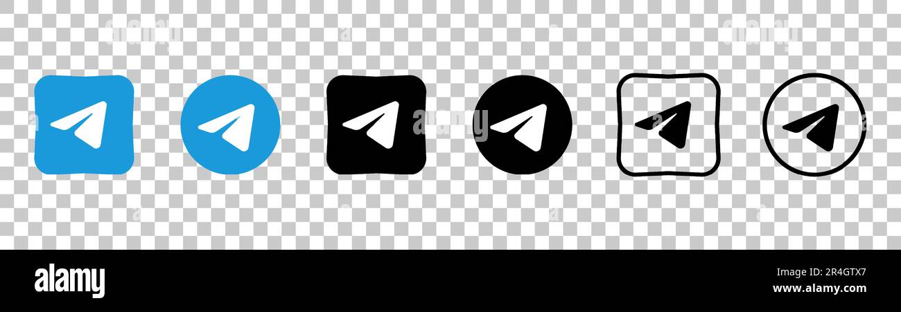 Telegram minimal line hi-res stock photography and images - Alamy