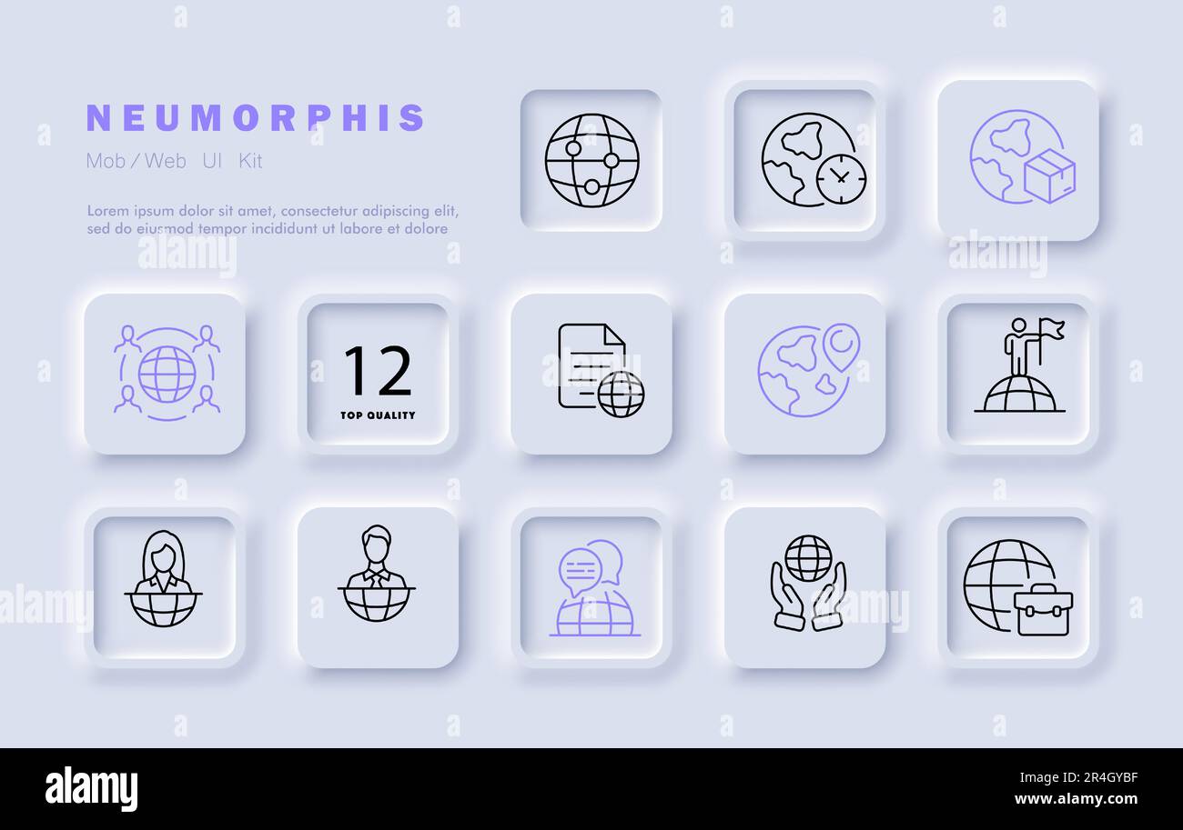 Tourism icons set. International landmarks, famous places ...