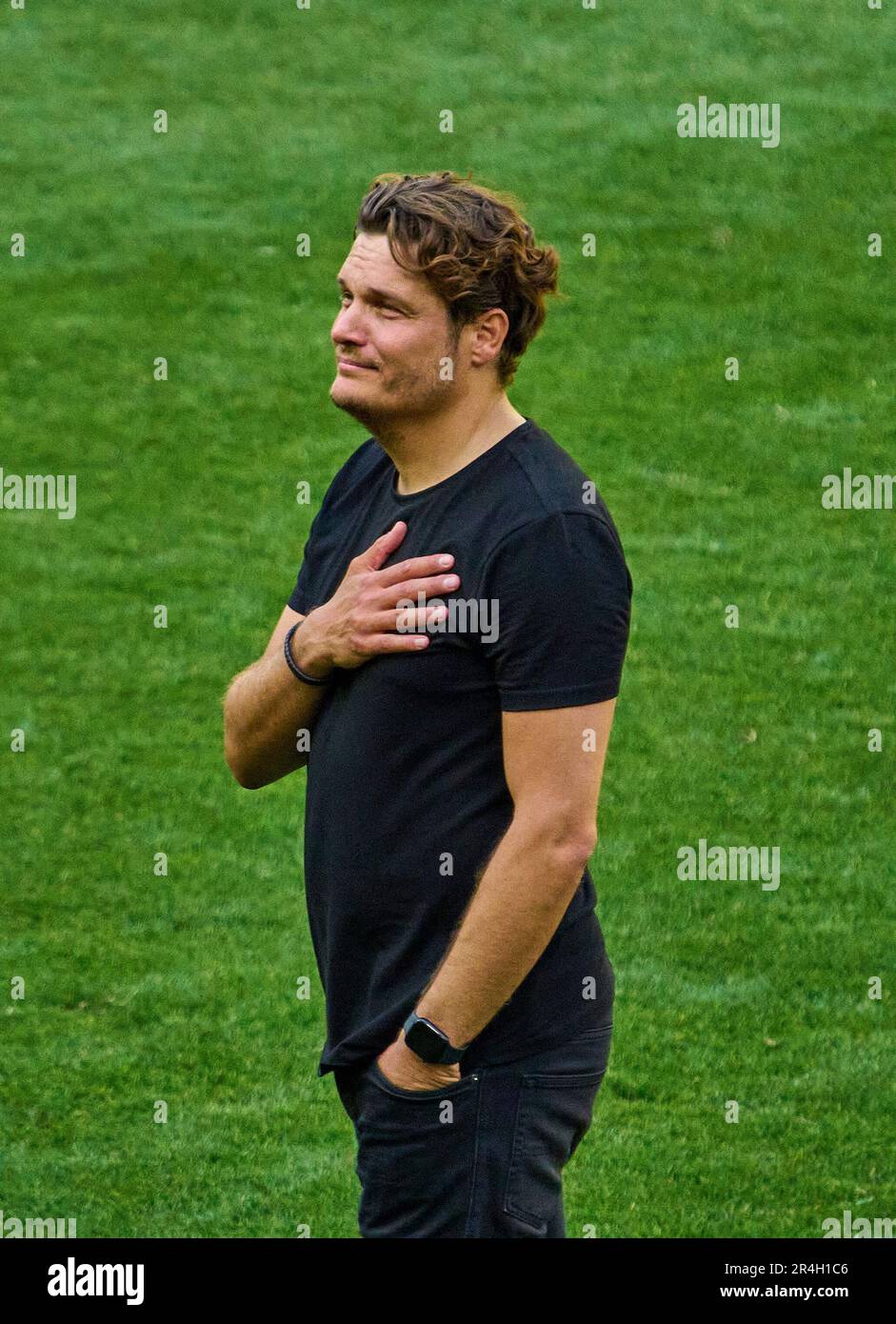 Edin Terzic, head coach, Chef - Trainer BVB  after the match BORUSSIA DORTMUND - FSV MAINZ 05 2-2, BVB lost the chance for the title. 1.German Football League on May 27, 2023 in Dortmund, Germany. Season 2022/2023, matchday 34, 1.Bundesliga, 34.Spieltag, BVB, MZ,  © Peter Schatz / Alamy Live News    - DFL REGULATIONS PROHIBIT ANY USE OF PHOTOGRAPHS as IMAGE SEQUENCES and/or QUASI-VIDEO - Stock Photo