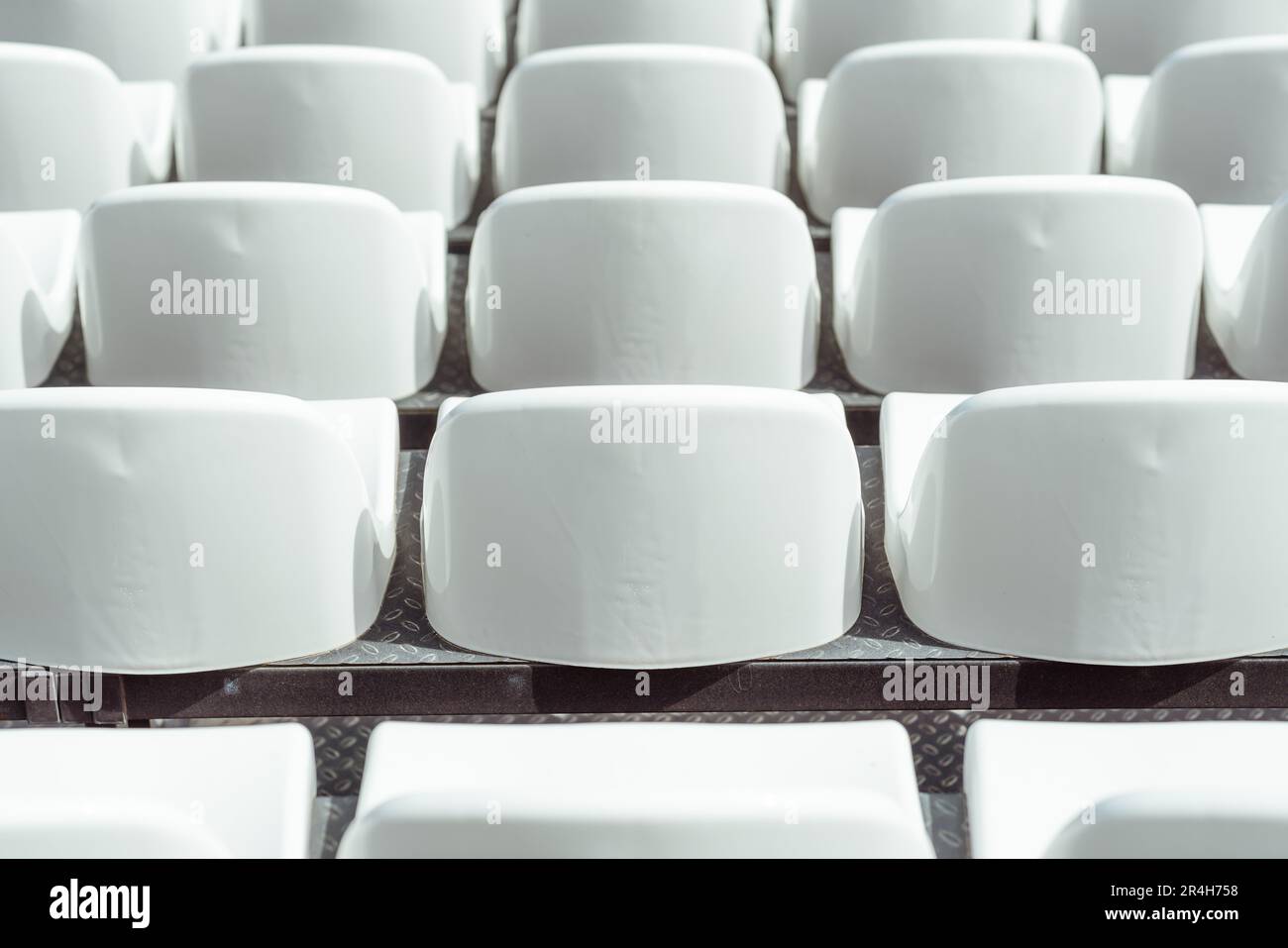 Mpty Seats of tribune on sport stadium. Concept of fans, chairs for audience ...