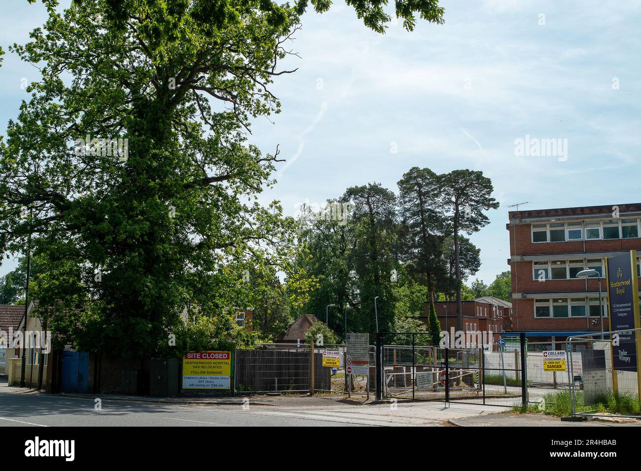 Ascot, Berkshire, UK. 28th May, 2023. The former Heatherwood Hospital