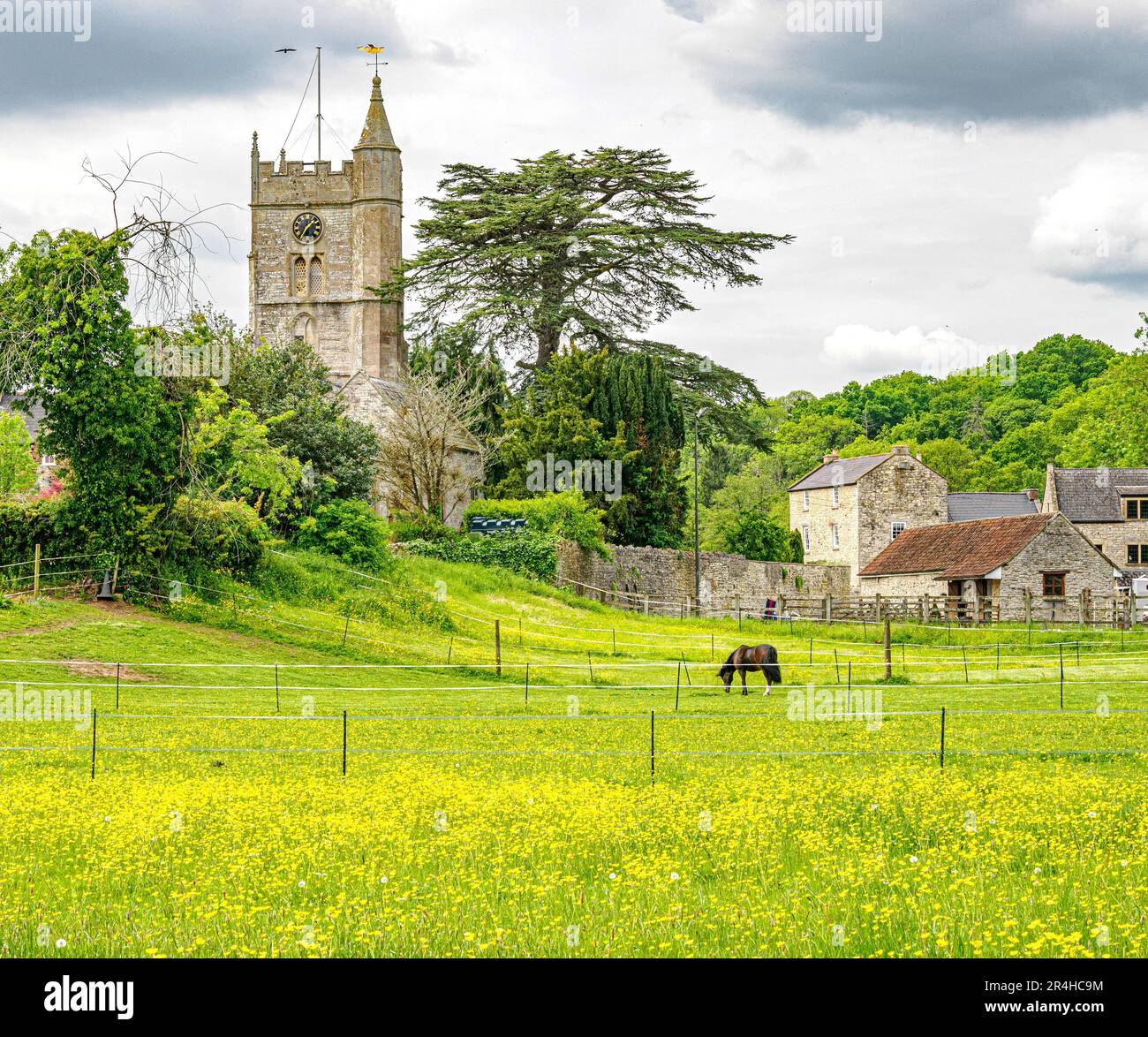 St Mary's church in the village of Compton Dando Somerset UK Stock Photo