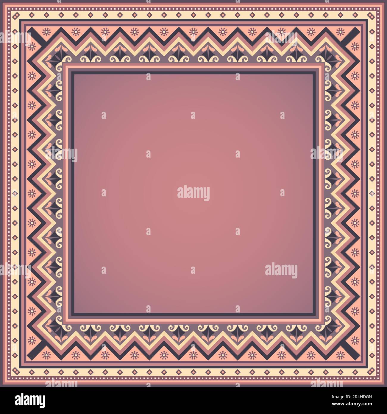 Vector abstract decorative nature ethnic ornamental illustration ...