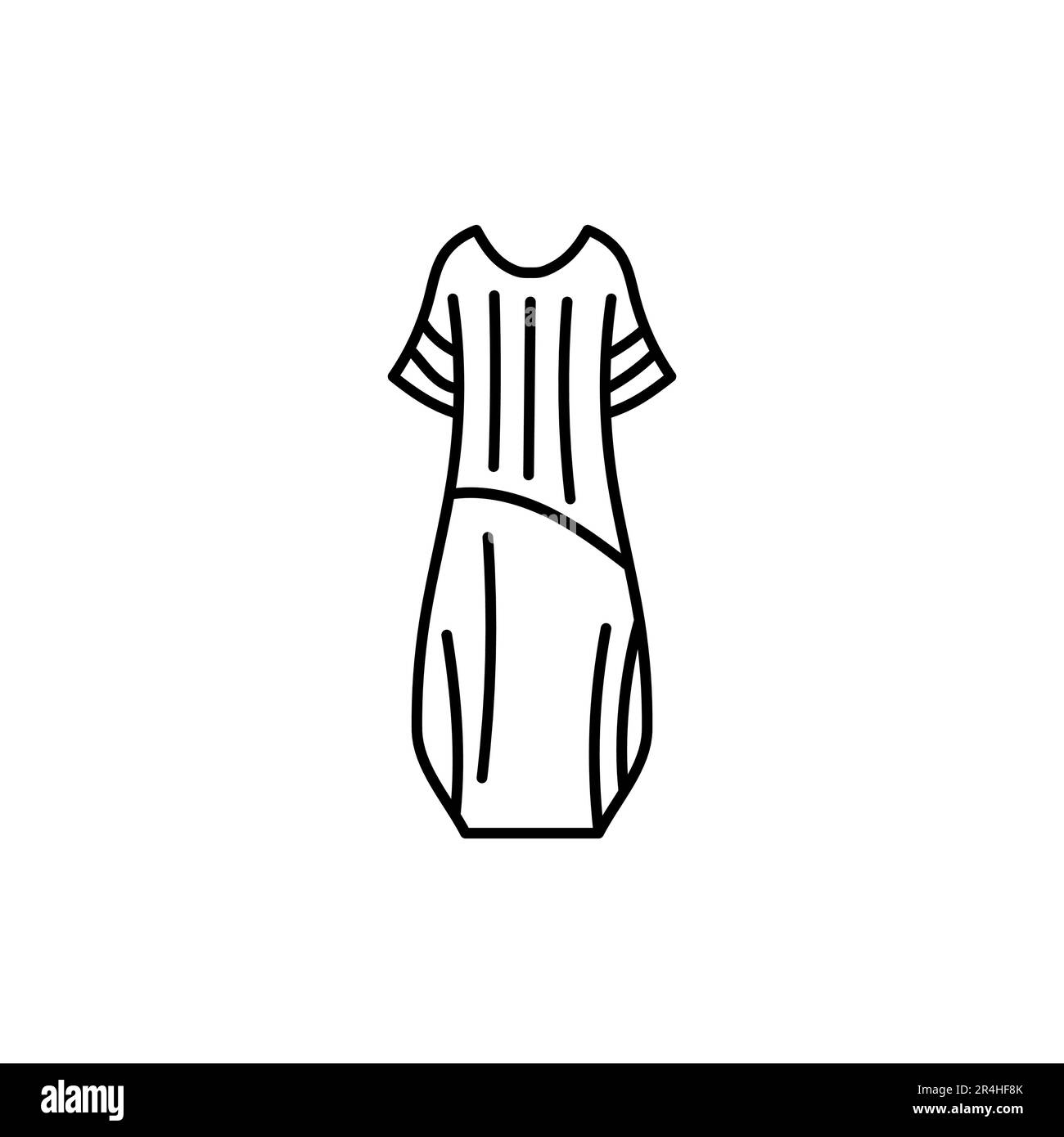 Summer evening dress Stock Vector Images - Alamy