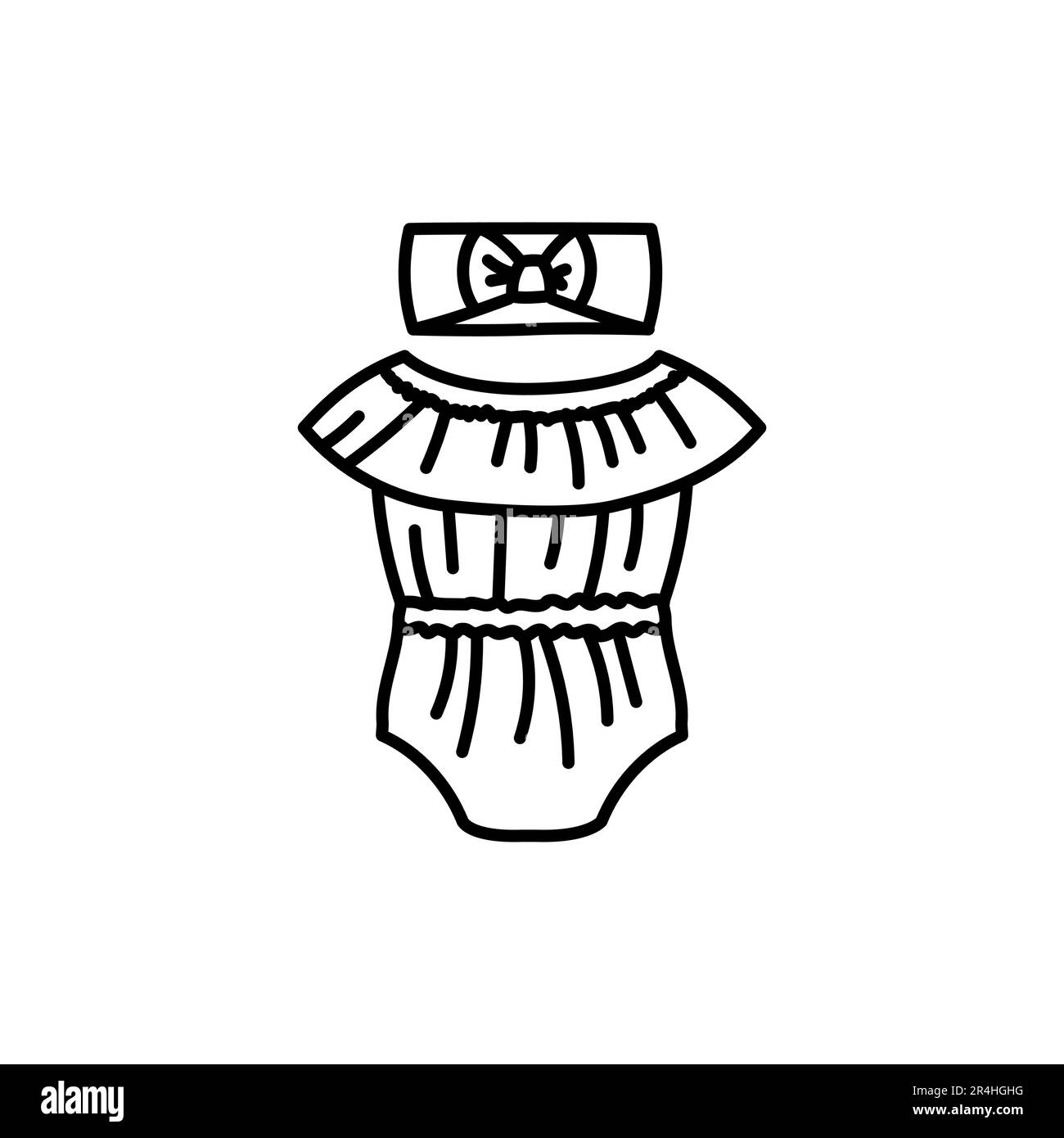 Bodysuit cartoon style Black and White Stock Photos & Images - Alamy