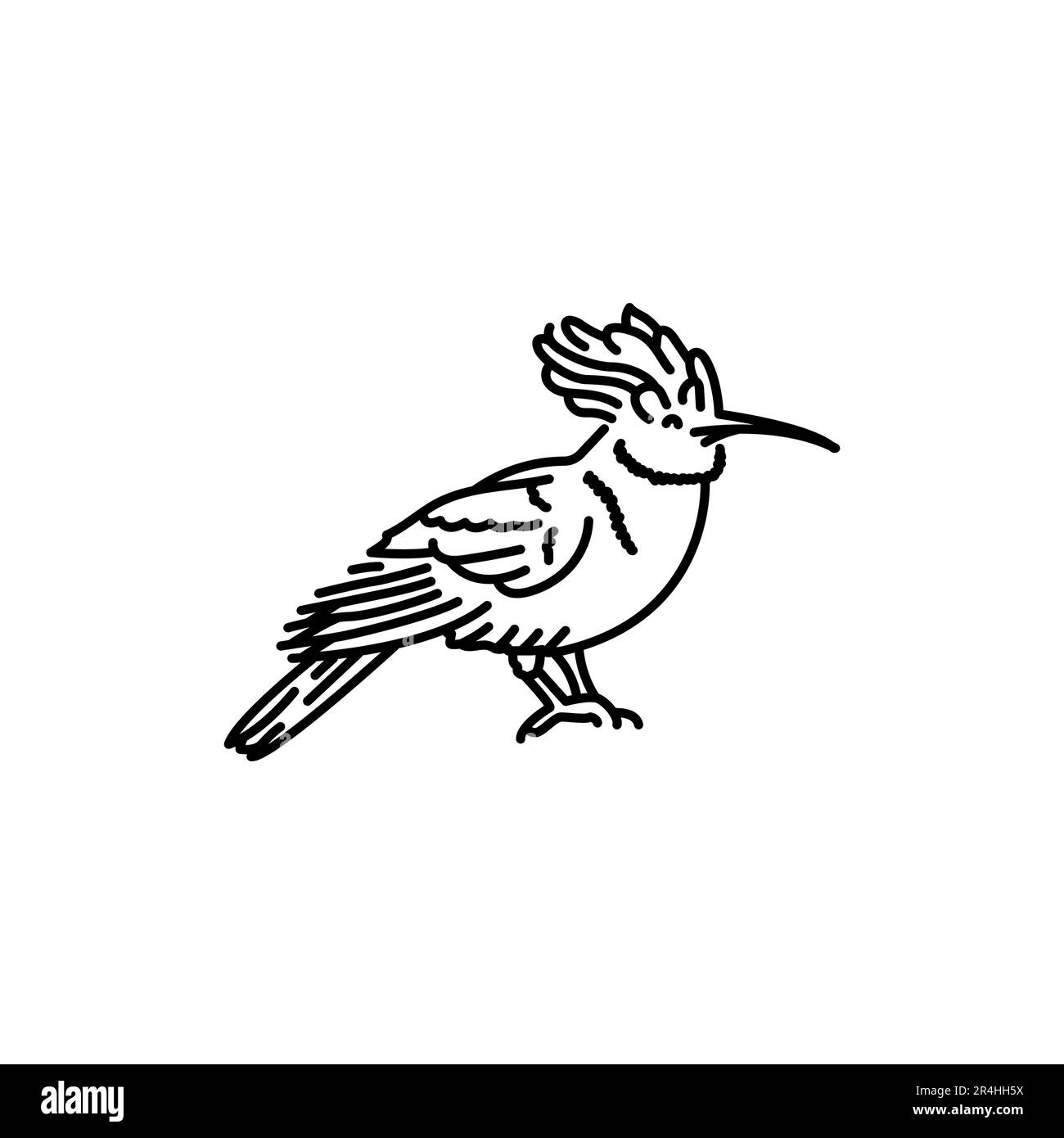Hoopoe bird vector vectors hi-res stock photography and images - Alamy