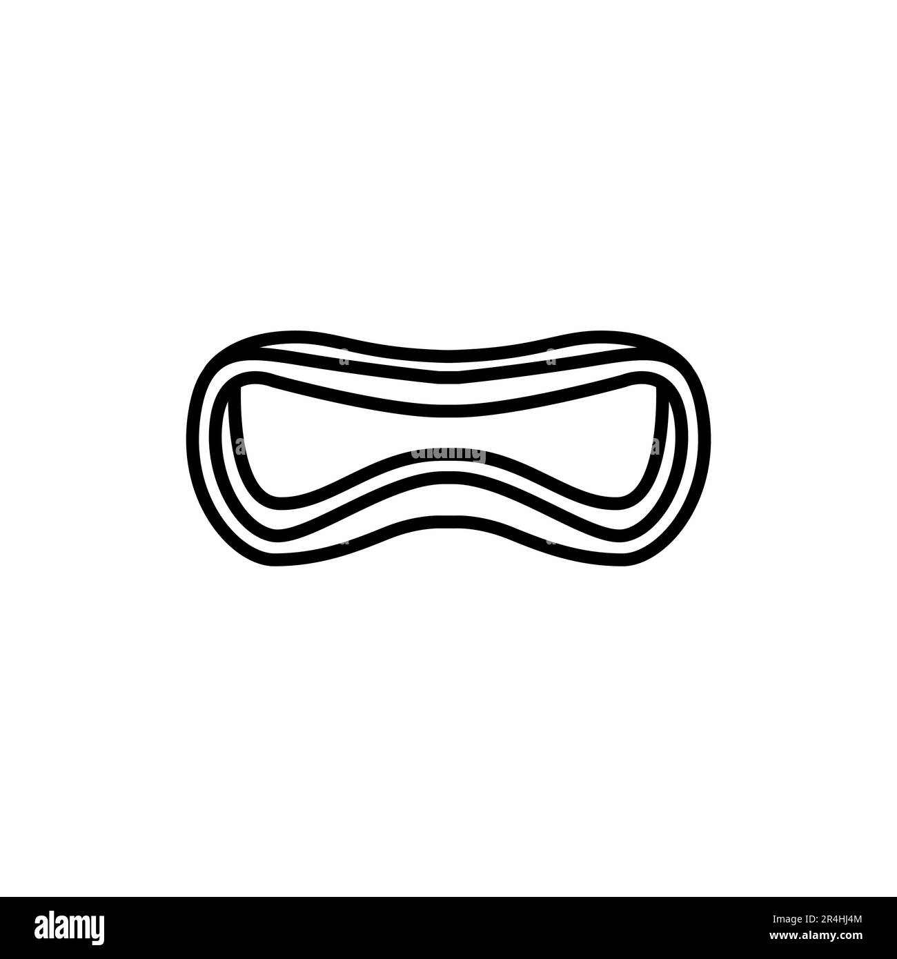 Rope cat scratcher black line icon. Pictogram for web page, mobile app ...