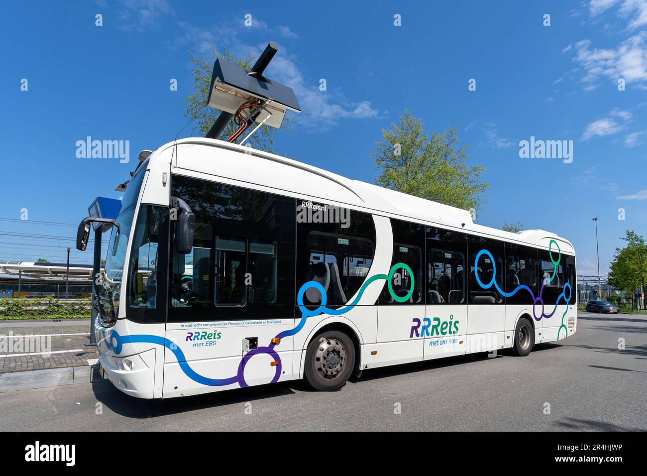 RRReis BYD electric bus at Zwolle Centraal bus station Stock Photo Alamy