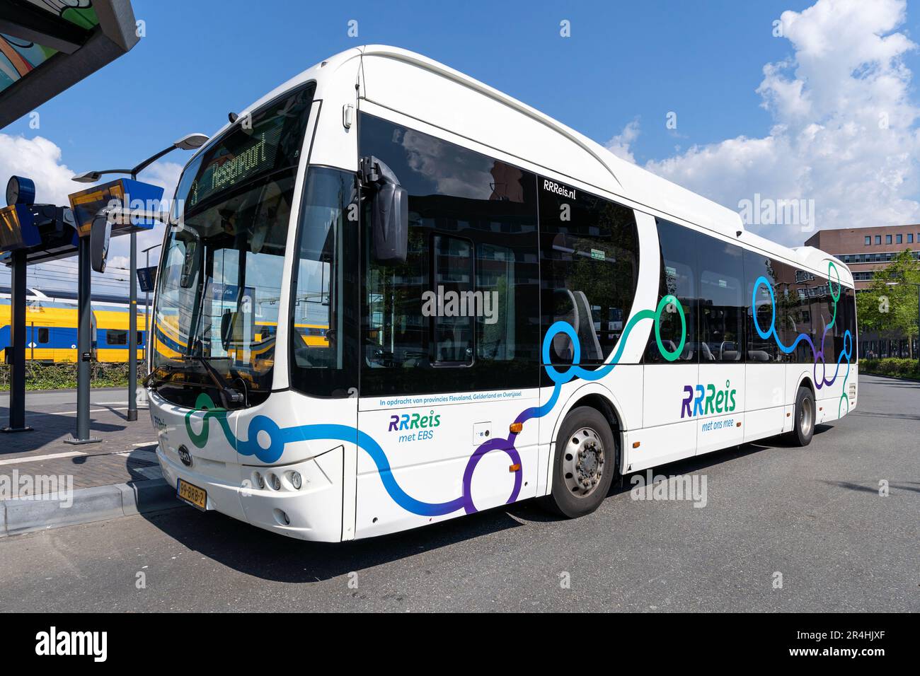 RRReis BYD electric bus at Zwolle Centraal bus station Stock Photo Alamy