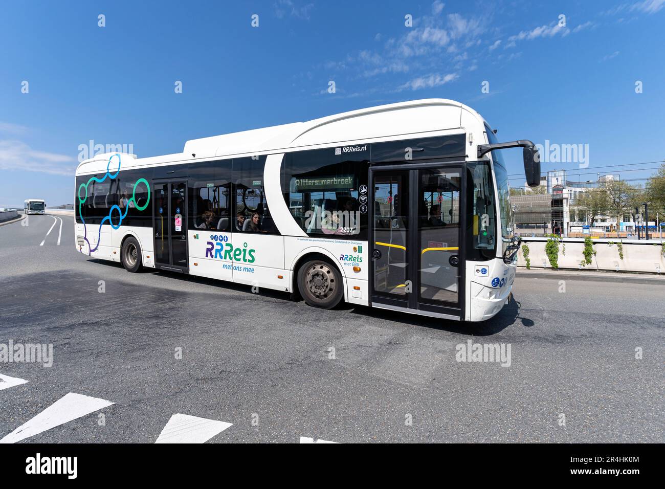 RRReis BYD electric bus at Zwolle Centraal bus station Stock Photo Alamy