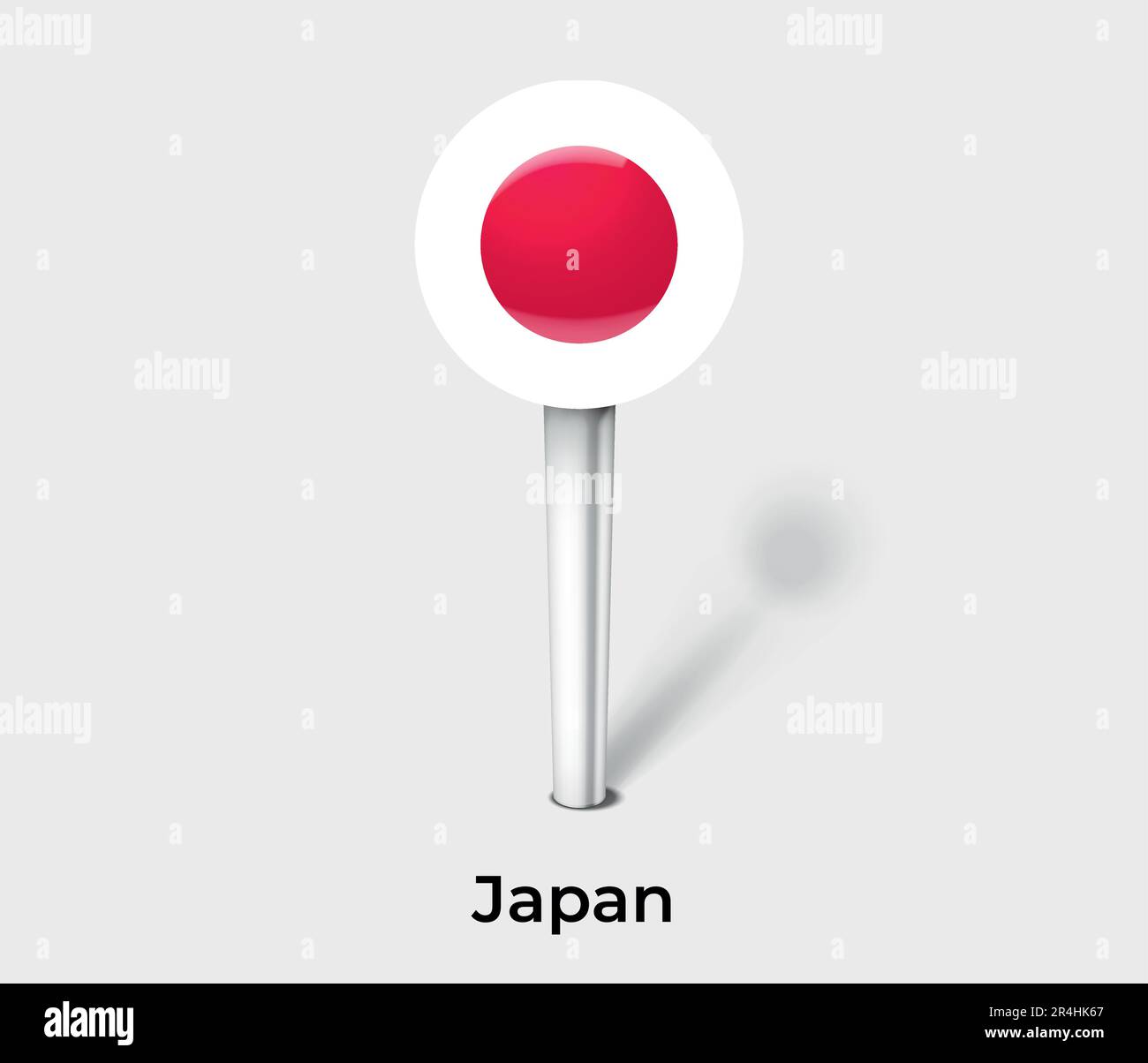 Japan country flag pin map marker Stock Vector Image & Art Alamy