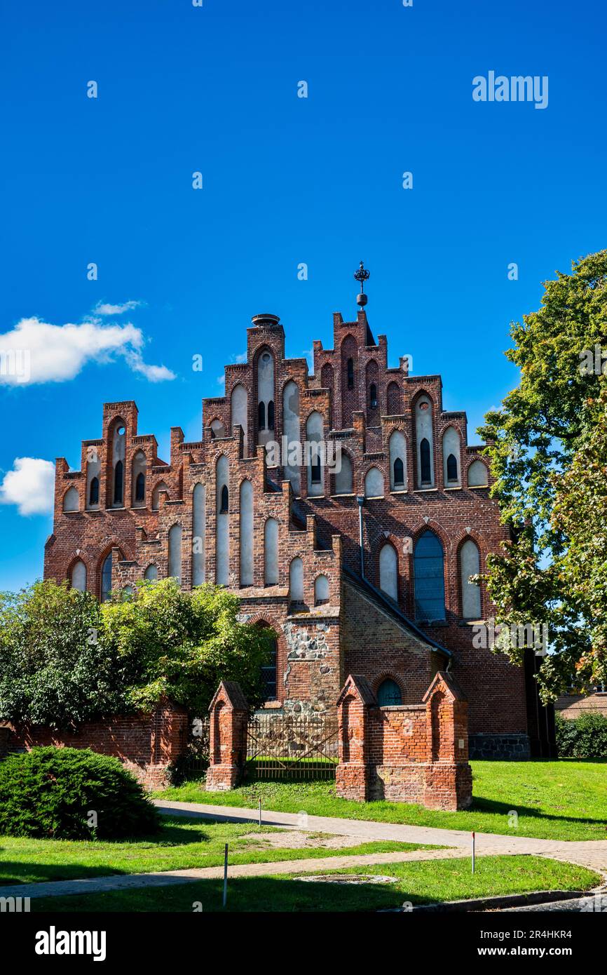 Village church Linum, Ostprignitz-Ruppin, Brandenburg, Germany Stock Photo