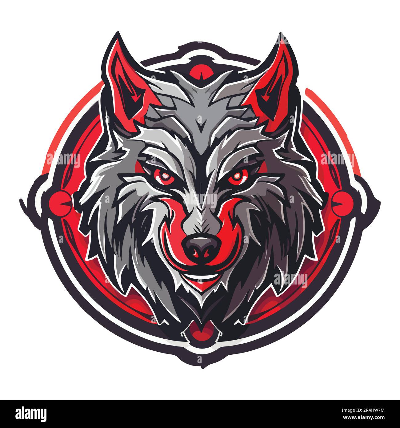 Wolves mascot esport logo character design for wolf gaming and sport. Vector illustration of wolf Stock Vector Image & Art - Alamy