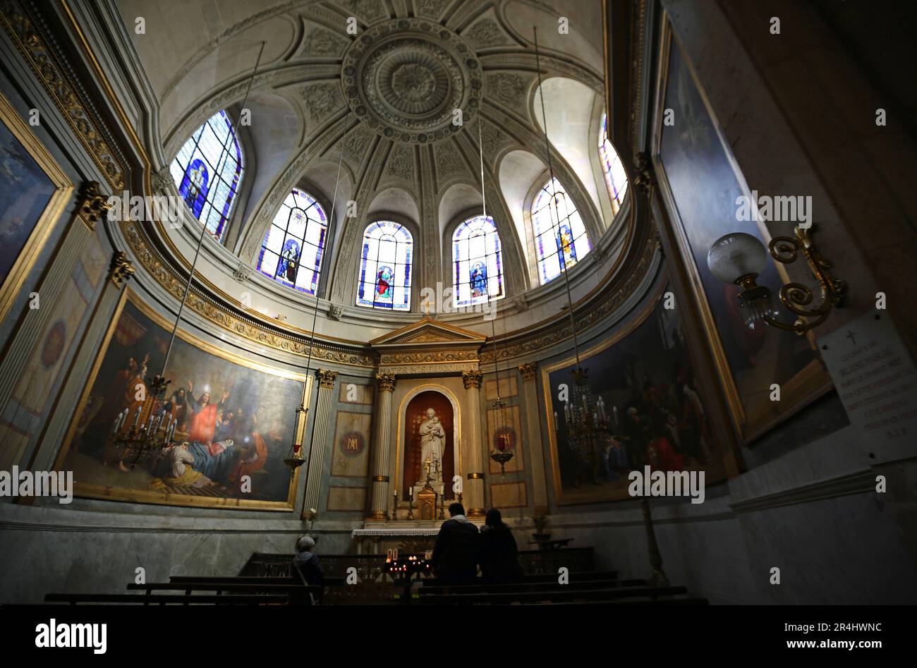 Inside the Chapel of the Virgin - Saint-Etienne-Du-Mont - Paris, France Stock Photo