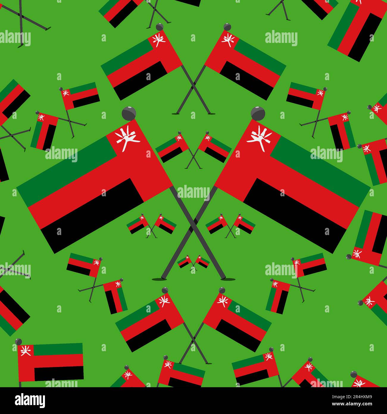 Vector Illustration of Pattern Austria Flags and Color Background. Stock Vector