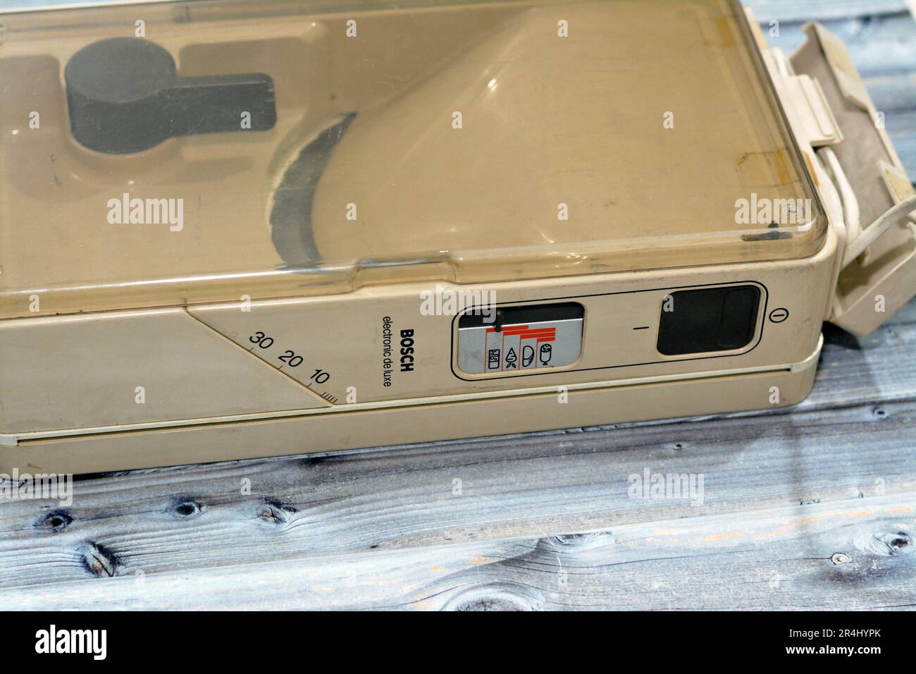 Cairo, Egypt, May 18 2023 Bosch electronic de luxe meat slicer made in