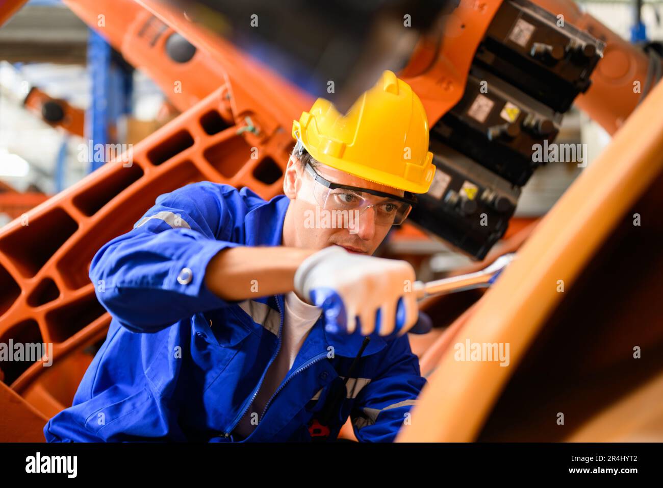 Maintenance engineers team working together at industrial factory Stock Photo Alamy