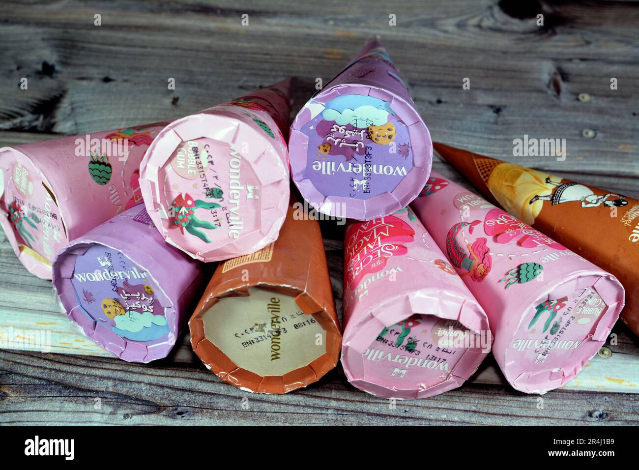 Cairo, Egypt, May 17 2023 Wonderville an Ice cream shop giving magical