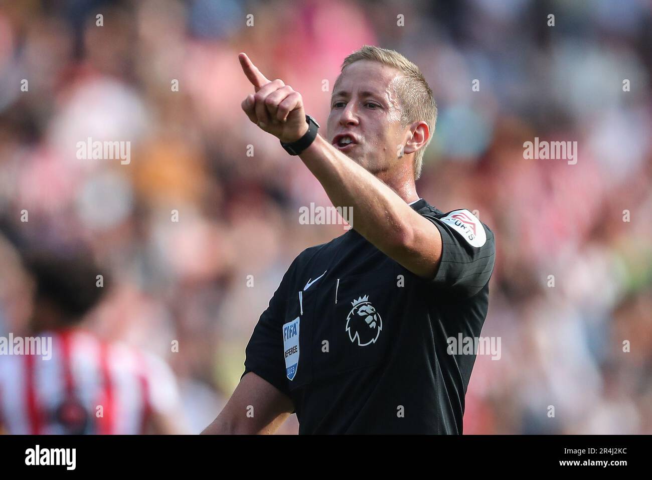 John Brooks referee during the Premier League match Brentford vs