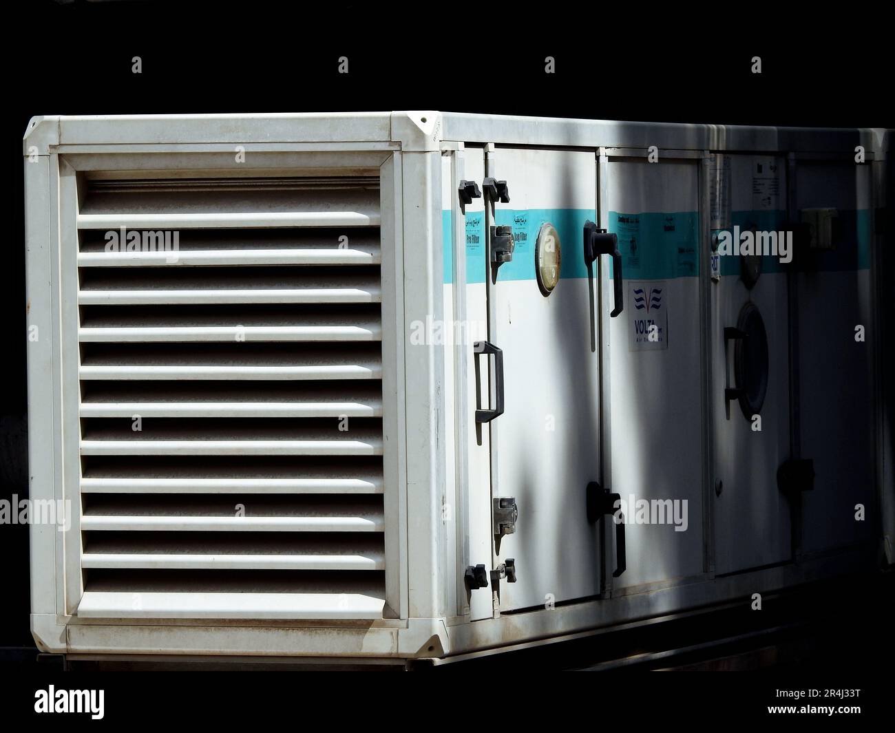 Cairo, Egypt, May 13 2023 External units of air conditioning system