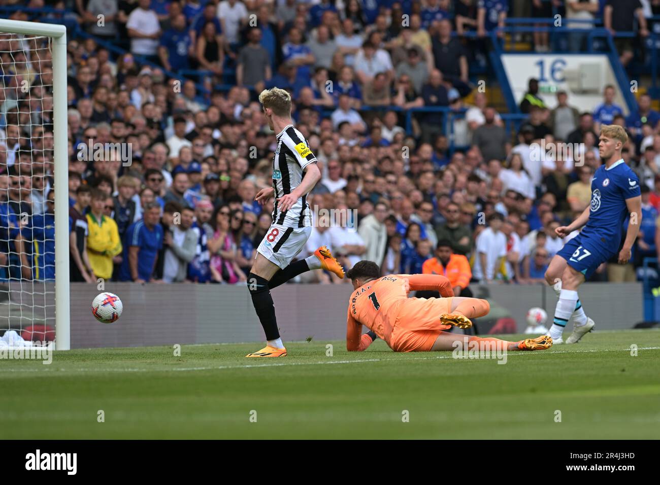London, UK. 28th May, 2023. GOAL Anthony Gordon of Newcastle United