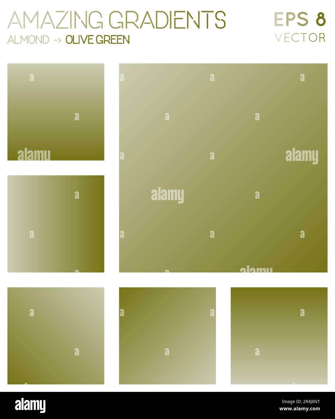 Colorful gradients in almond, olive green color tones. Admirable