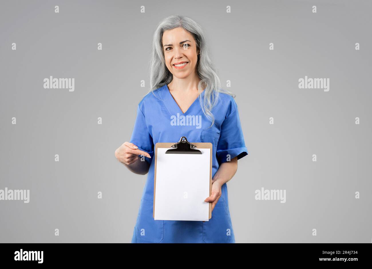 Happy female medic showing hi-res stock photography and images - Alamy