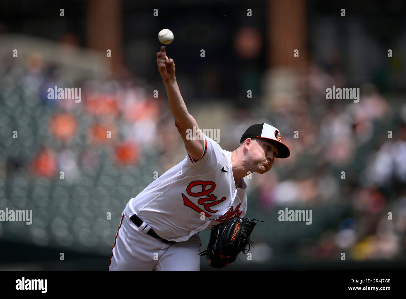 Baltimore Orioles Starting Pitcher Kyle Bradish Throws During The First ...